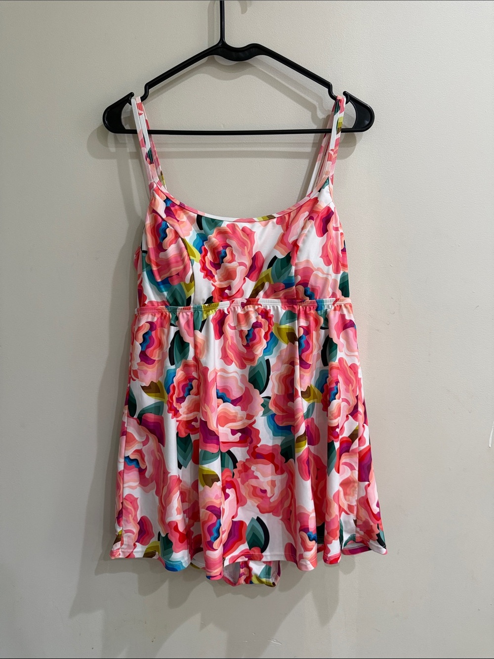Floral Pink Tank Swim Dress – Women’s Swim
